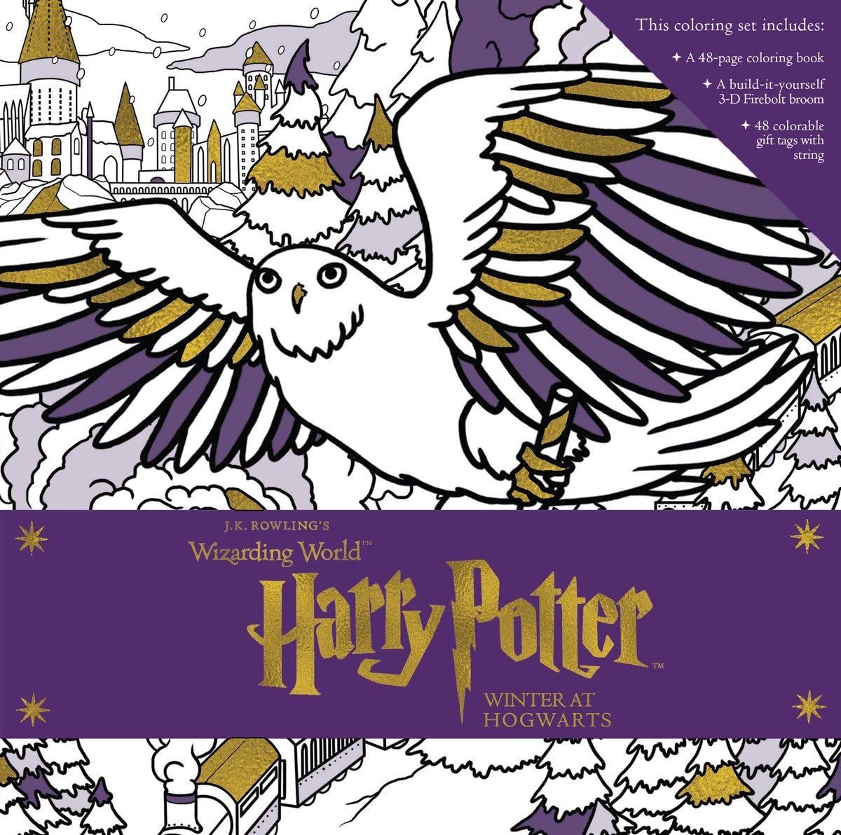 Harry Potter: Winter at Hogwarts: A Magical Coloring Set Novels & Short Stories