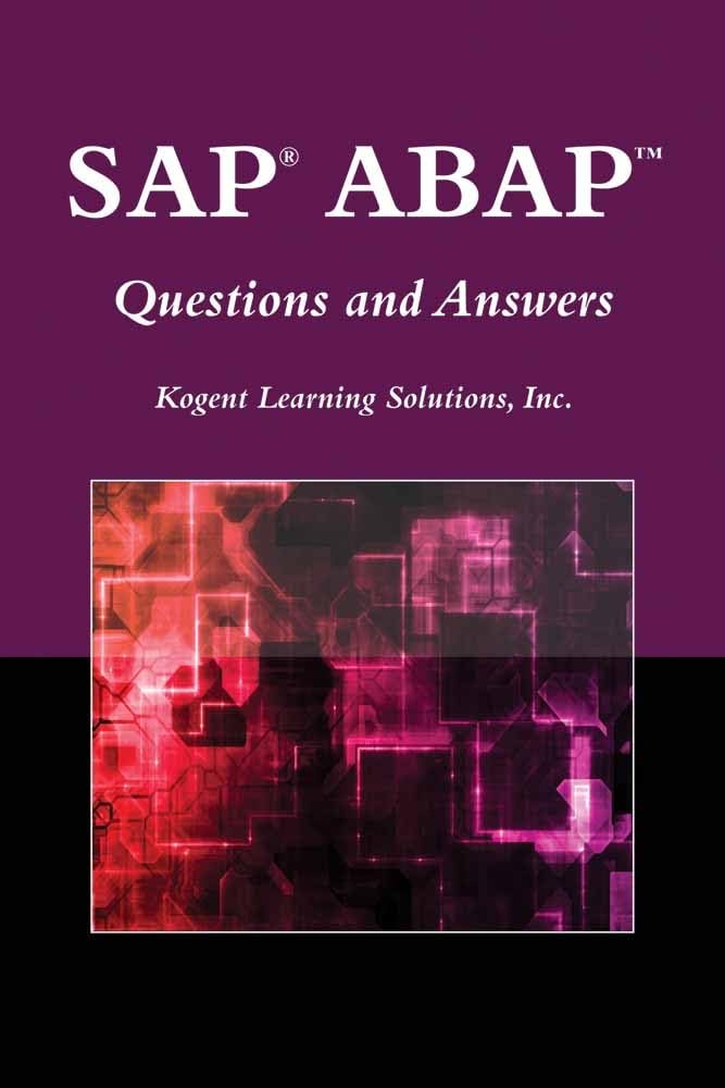 Sap(r) Abap(tm) Questions and Answers (Jones and Bartlett Publishers SAP Book) Computer Science