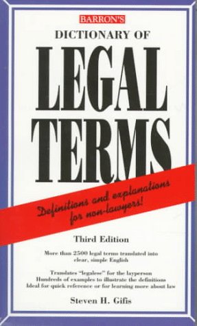 Dictionary of Legal terms Law