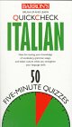 Quickcheck Italian (Quick Check (Hauppauge, N.Y.).) Foreign Languages ​​& Dictionaries
