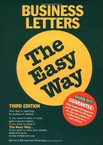 Business Letters the Easy Way (Barron's Easy Series) Business, Finance & Career