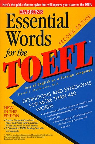 Essential Words For The Toefl. 2nd Edition Books