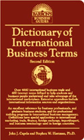 Dictionary of International Business Terms (Applied Optimization, Band 37) Business, Finance & Career