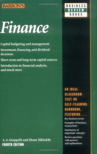 Finance (Barron's Business Review Series) Business, Finance & Career
