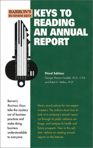 Keys to Reading an Annual Report (Barron's Business Keys) Business, Finance & Career