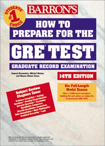 How To Prepare For The Gre Test. 14th Edition book
