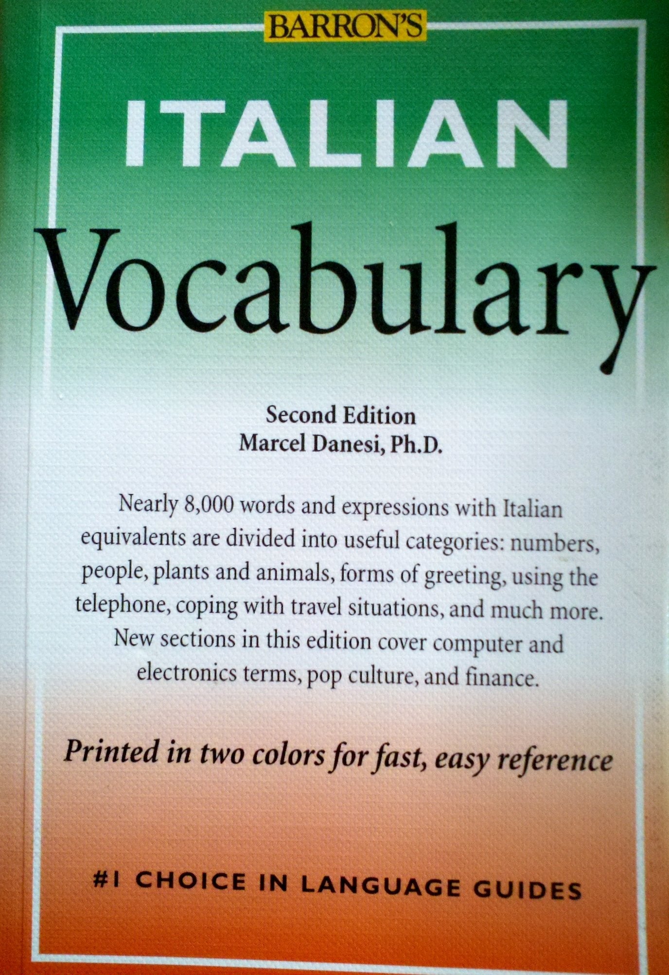 Italian Vocabulary (Barron's Vocabulary Series) Foreign Languages ​​& Dictionaries