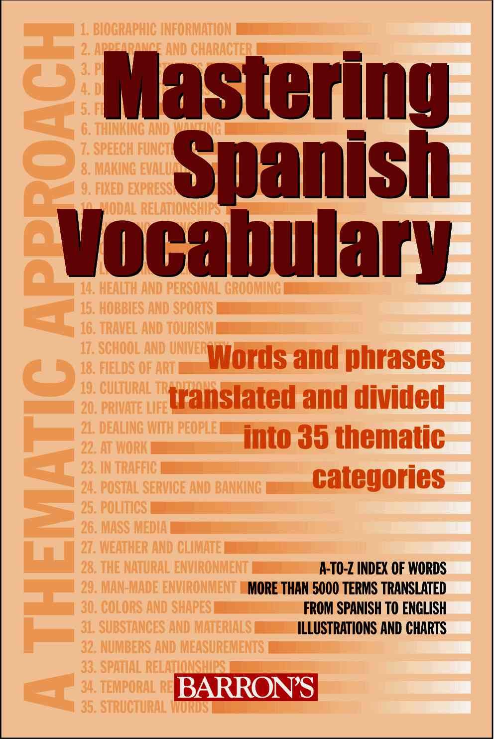 Mastering Spanish Vocabulary: A Thematic Approach (Mastering Vocabulary Series) Foreign Languages ​​& Dictionaries