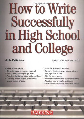 How to Write Successfully in High School and College (Barron's Educational) Media & Communication