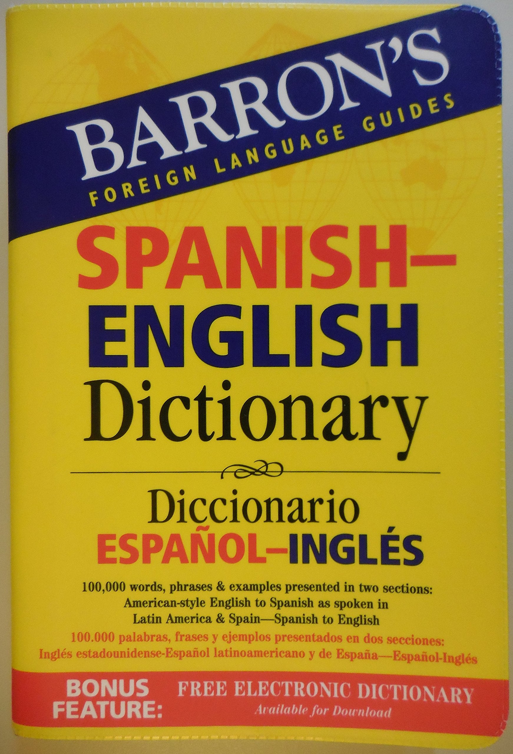 Barron's Foreign Language Guides Spanish-English Dictionary Foreign Languages ​​& Dictionaries