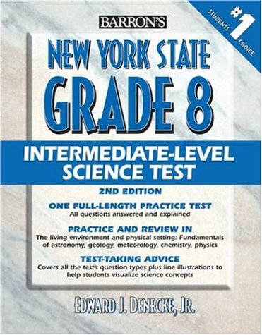 Barron's New York State Grade 8 Intermediate Level Science Test Learning & Reference