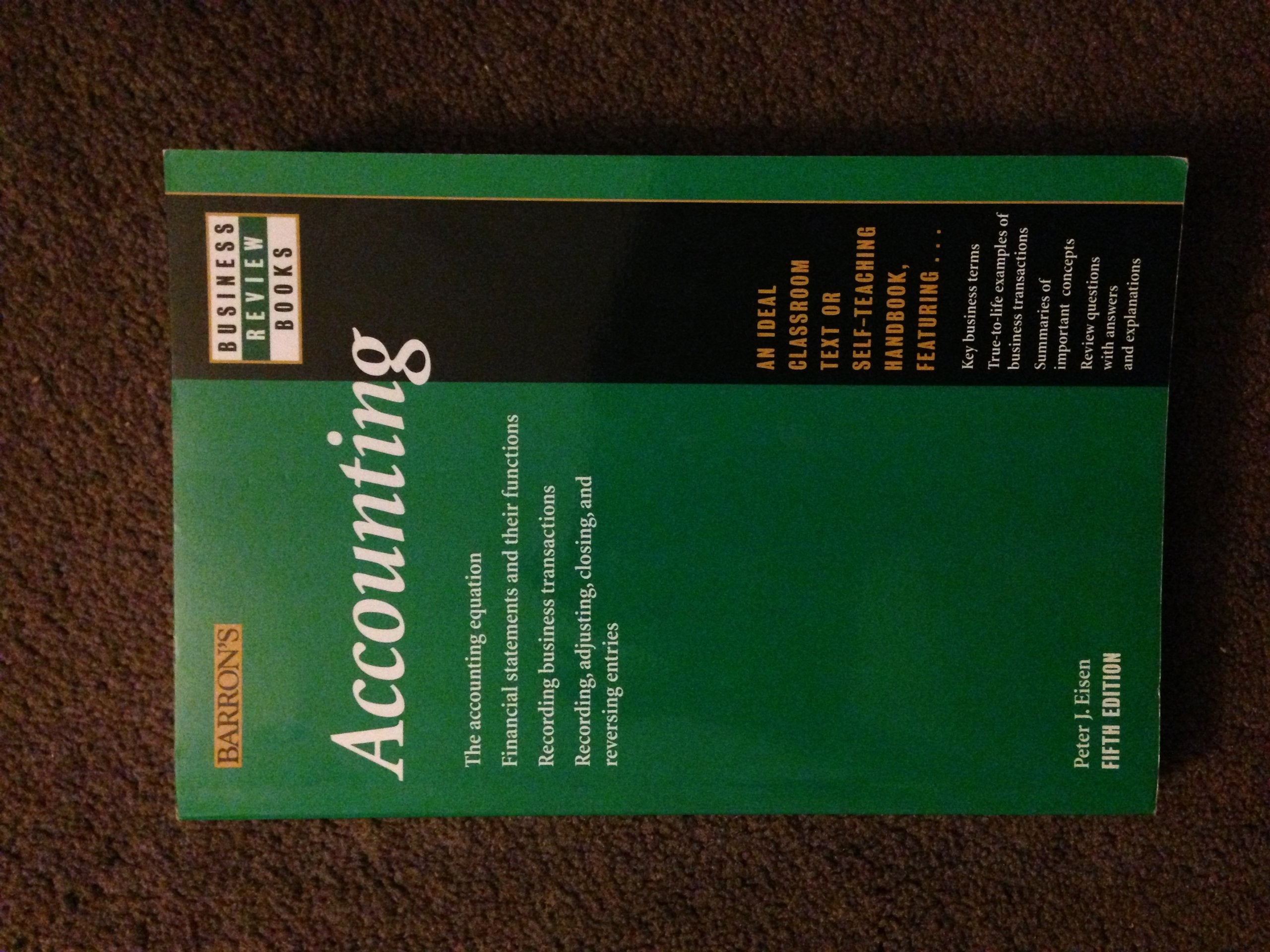 Accounting (Barron's Business Review Series) Business, Finance & Career