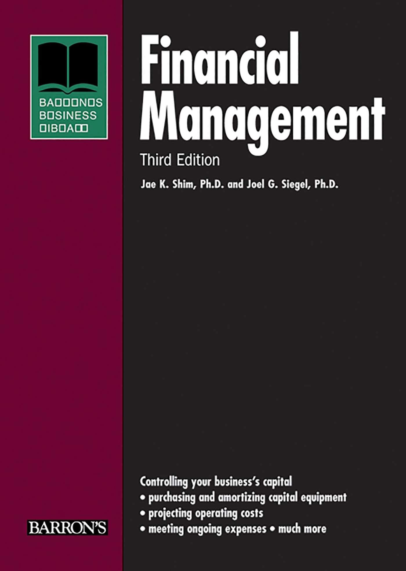 Financial Management (Barron's Business Library Series) Business, Finance & Career