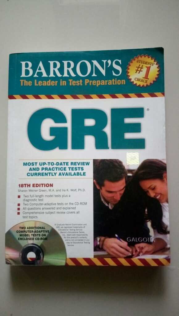 Barron's GRE (Barron's: The Leader in Test Preparation) Learning & Reference