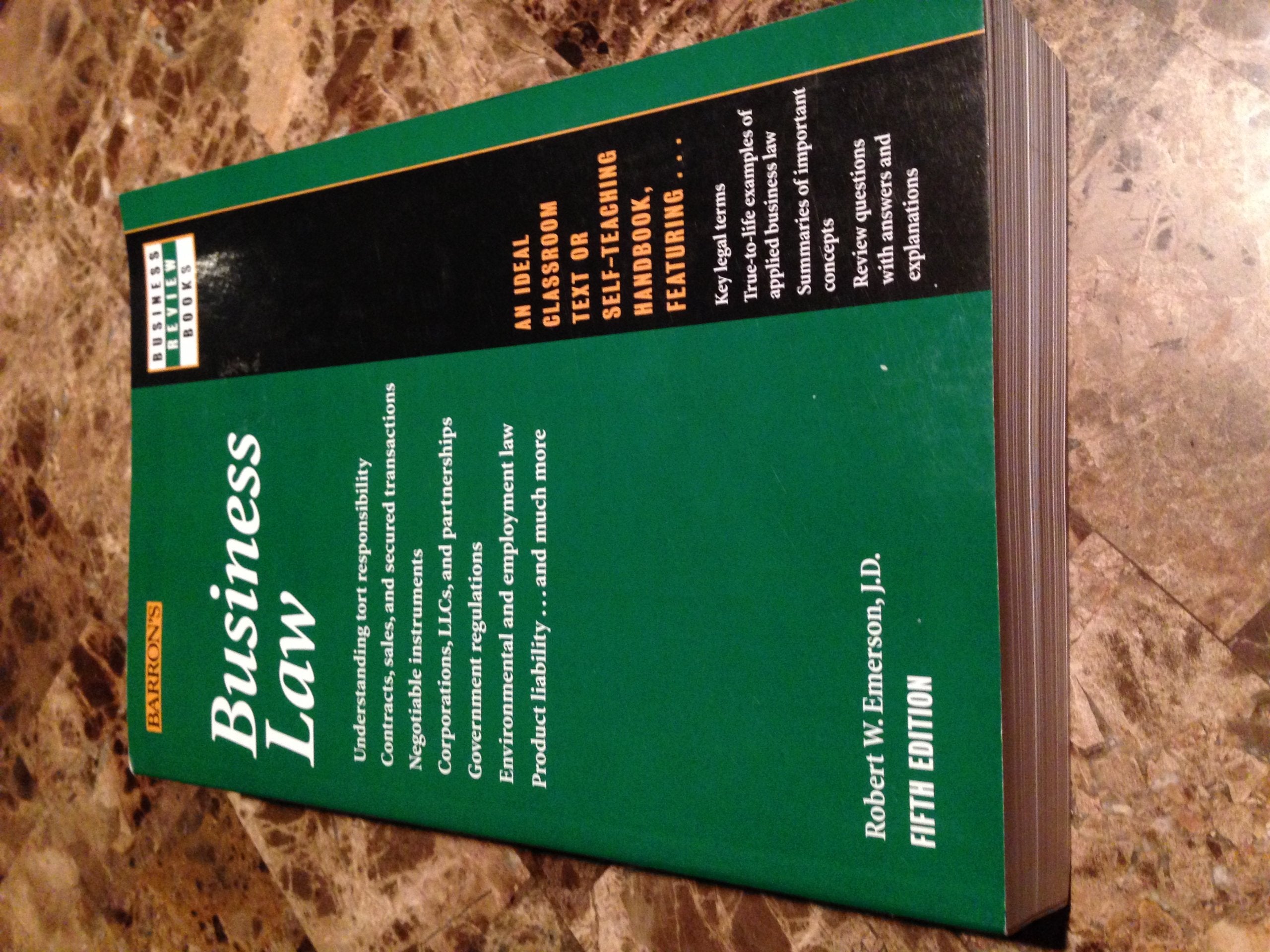 Business Law (Barron's Business Review Series) Law