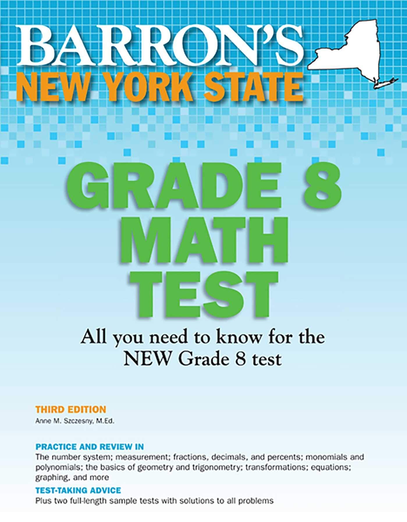 New York State Grade 8 Math Test (Barron's Test Prep NY) Learning & Reference