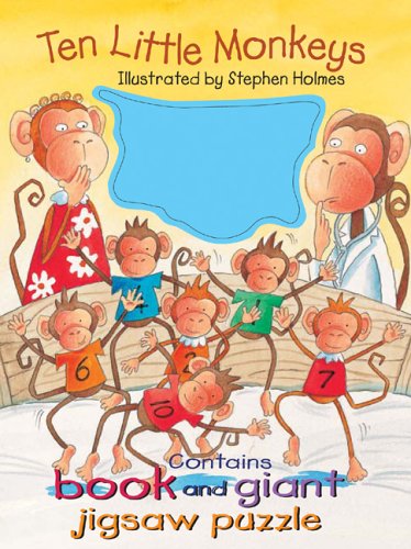 Ten Little Monkeys: Contains book and giant jigsaw puzzle Tiptoi & Games