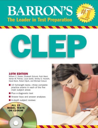 Barron's CLEP with CD-ROM (Barron's How to Prepare for the Clep College Level Examination Program) Study Guides