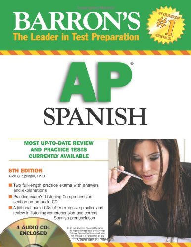 Barron's AP Spanish with 3 Audio CDs (Barron's How to Prepare for the AP Spanish Advanced Placement Examination) Foreign Languages ​​& Dictionaries