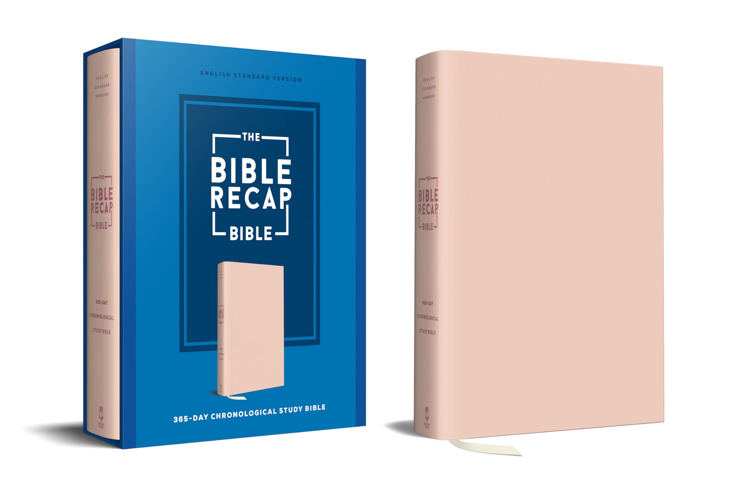 The Bible Recap: 365-day Chronological Study Bible, English Standard Version - Imitation Leather, Pink Religion & Esotericism