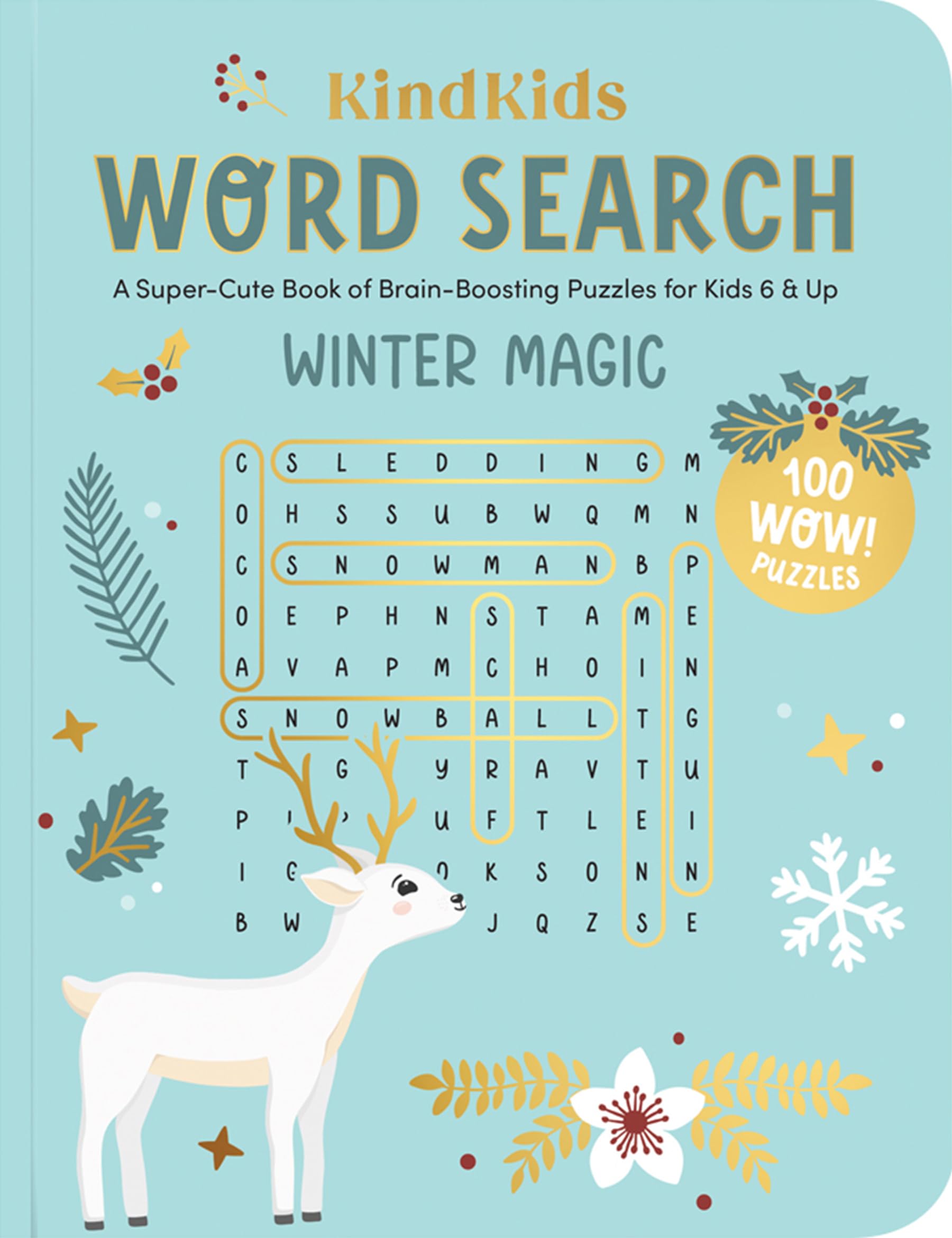 Kindkids Word Search Winter Magic: A Super-cute Book of Brain-boosting Puzzles for Kids 6 & Up (Kindkids, 5) Tiptoi & Games