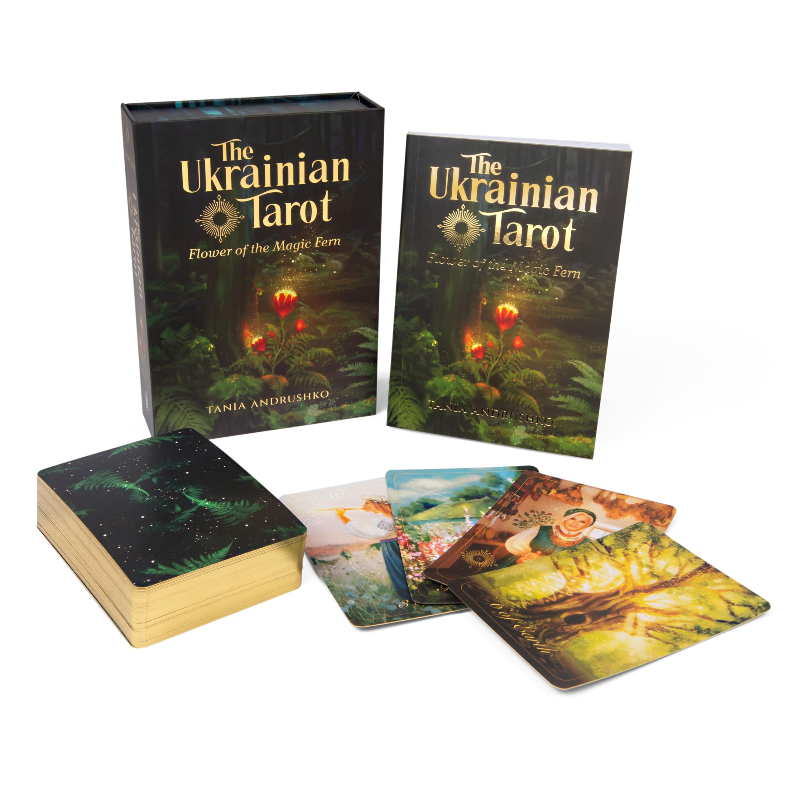 The Ukrainian Tarot: Flower of the Magic Fern (Tarot Kit Box Set with 78 Cards and Guide Book) Religion & Esotericism