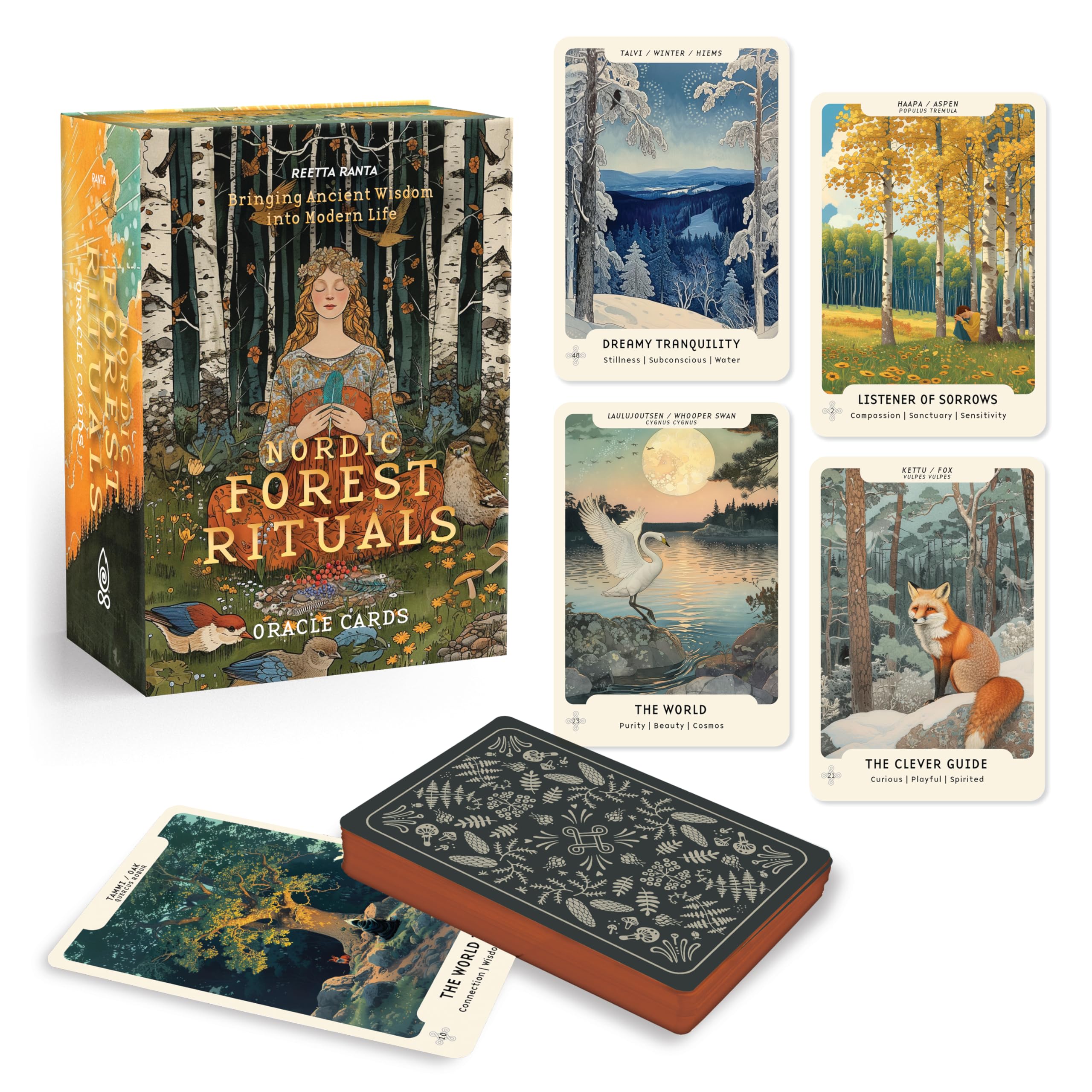 Nordic Forest Rituals Oracle Cards: Bringing Ancient Wisdom into Modern Life (Oracle Kit Box Set with 49 Cards and Guide Book) Religion & Esotericism