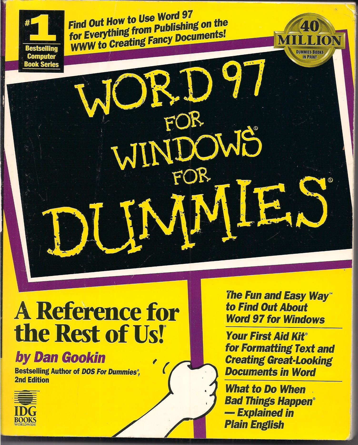 Product Image: Word 97 for Windows for Dummies (For Dummies Series)
