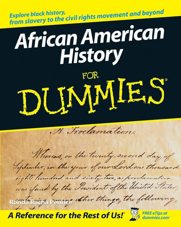 African American History For Dummies Social Sciences