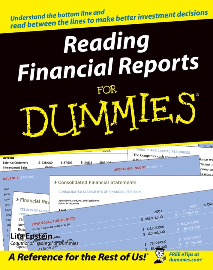 Product Image: Reading Financial Reports For Dummies