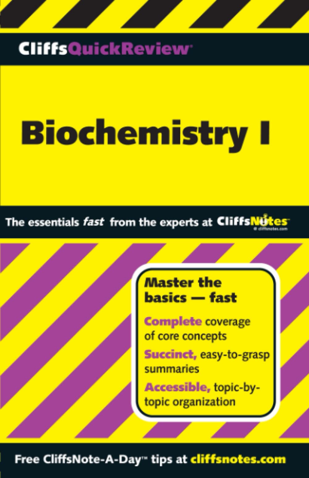 Cliffsquickreview Biochemistry I book