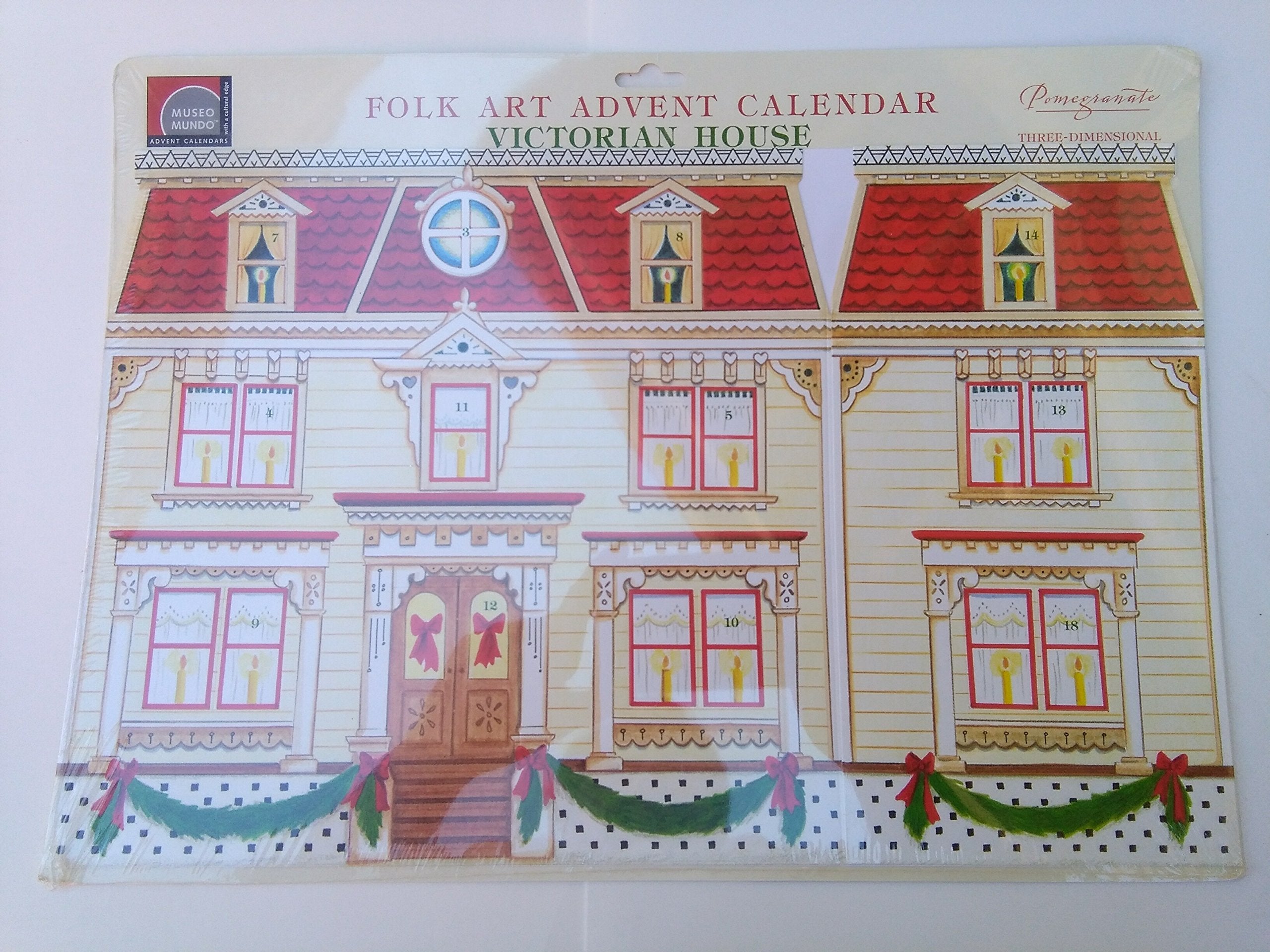 Victorian House Calendar: Three-Dimensional Folk Art Advent Calendar Calendars