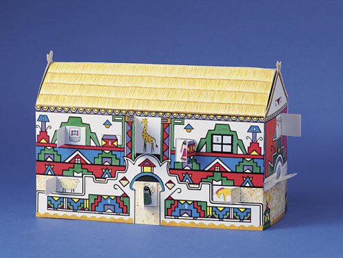 African Ndebele House: Folk Art Three Dimensional Advent Calendar Calendars