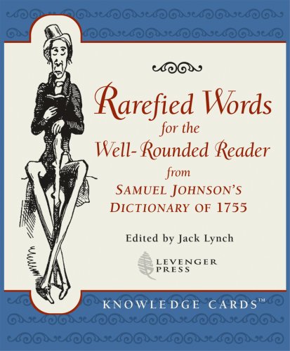 Rarefied Words for the Well-Rounded Reader from Samuel Johnson's Dictionary of 1755 Knowledge Cards Deck by Pomegranate (2004-05-01) Books