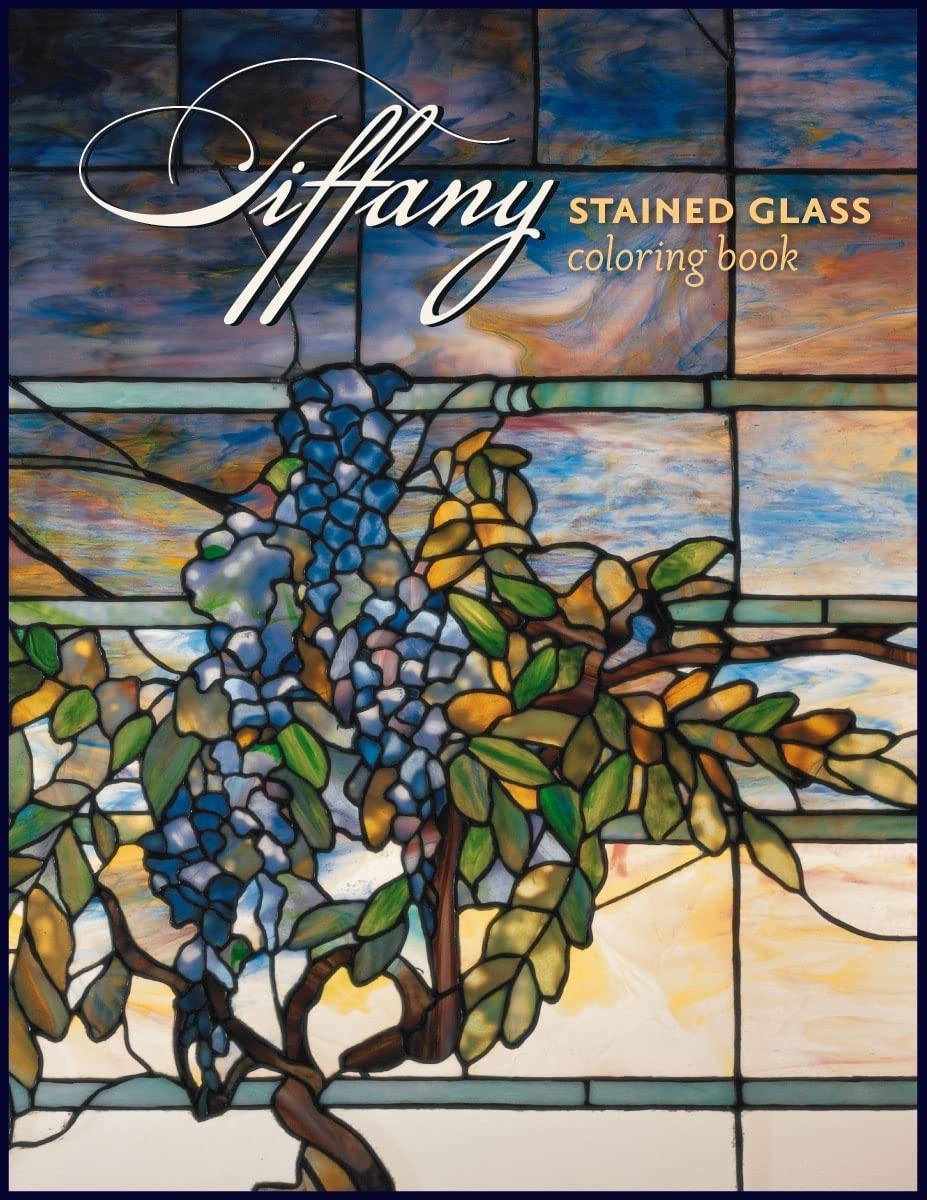 Tiffany Stained Glass Coloring Book book