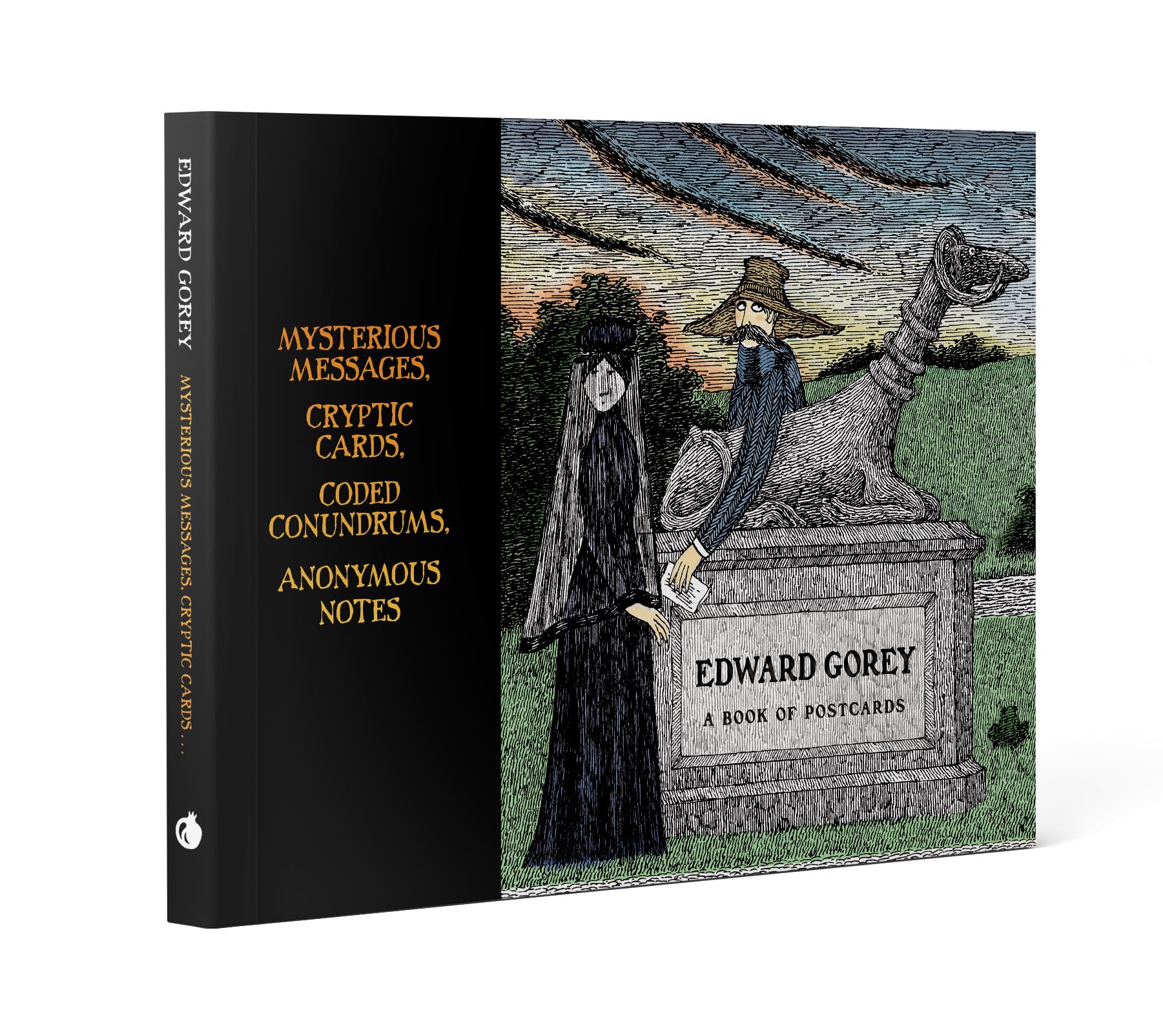 Edward Gorey Mysterious Messages Cryptic Cards Coded Conundrums Anonymous Notes Book of Postcards: Mysterious Messages, Cryptic Cards, Coded Conundrums, Anonymous Notes Book of Postcards AA649 Living & Furnishing