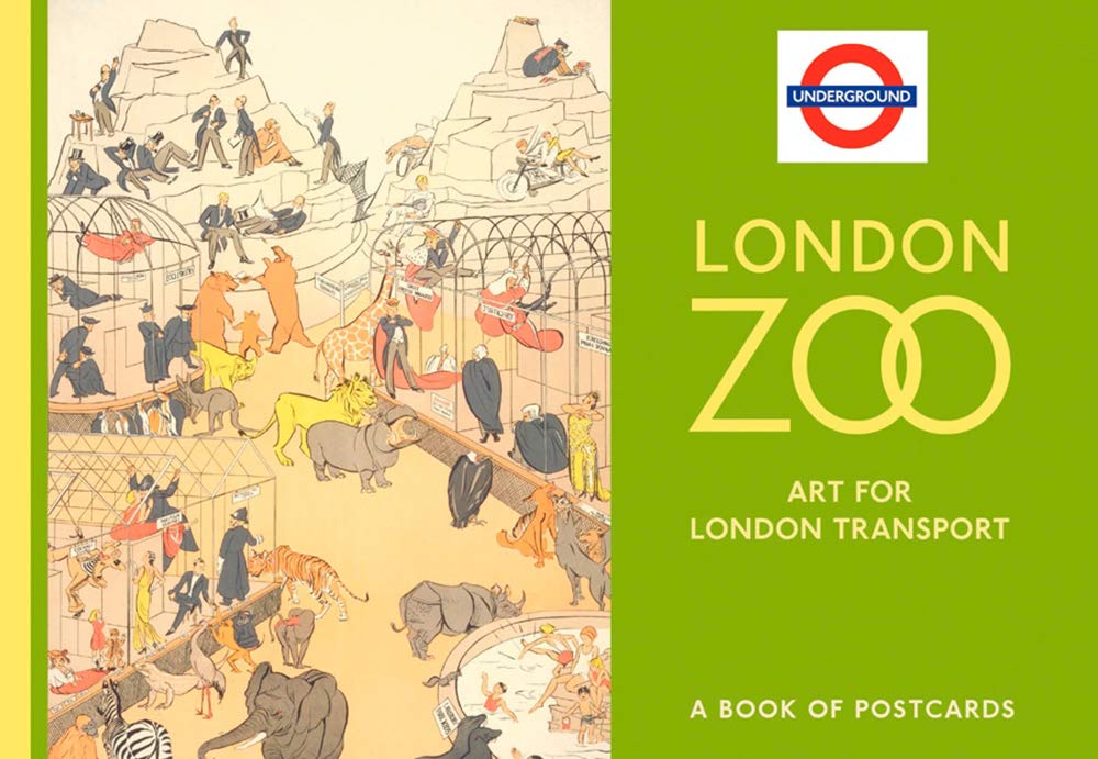 London Zoo Art for London Transport Book of Postcards Living & Furnishing