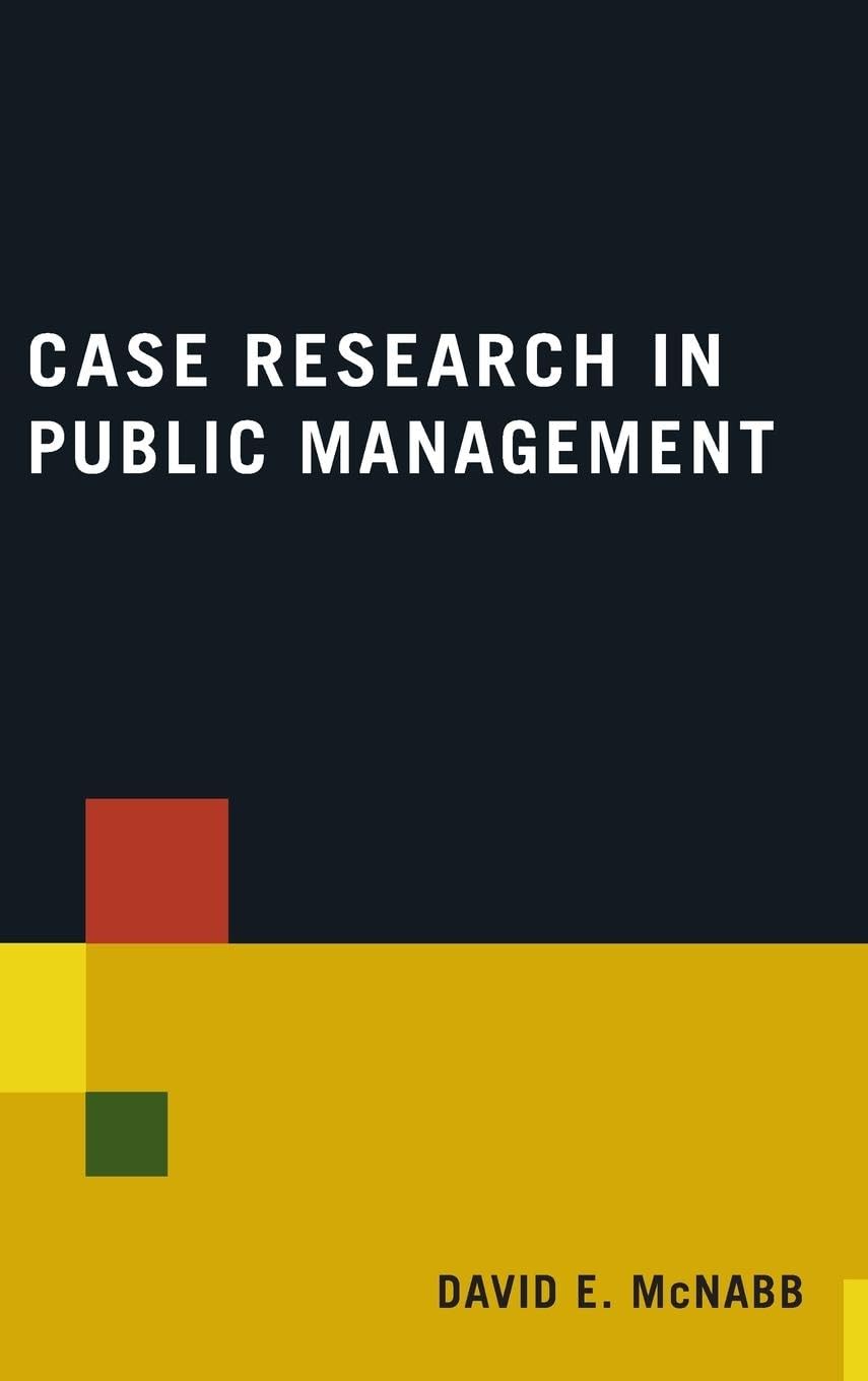 Case Research in Public Management Business, Finance & Career