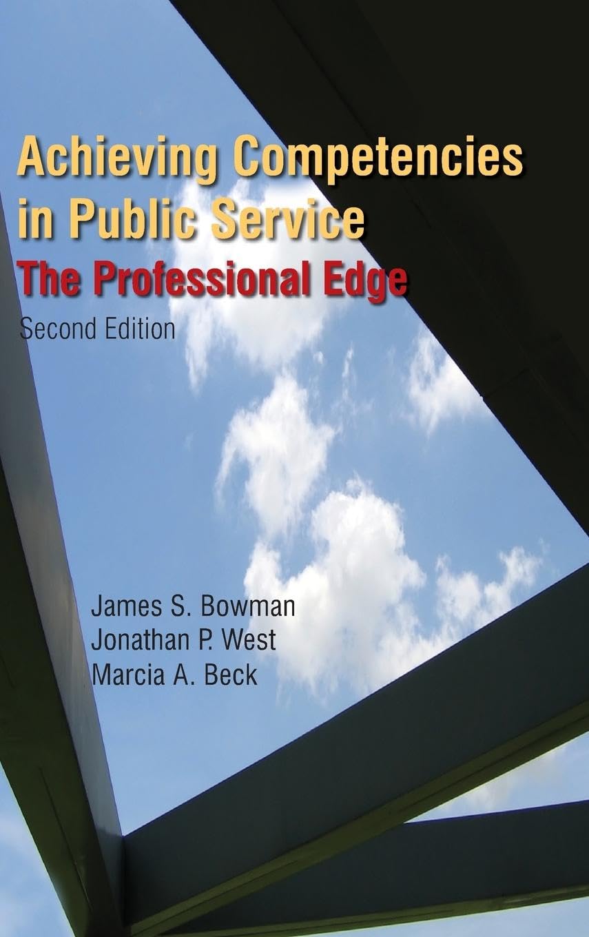Product Image: Achieving Competencies in Public Service