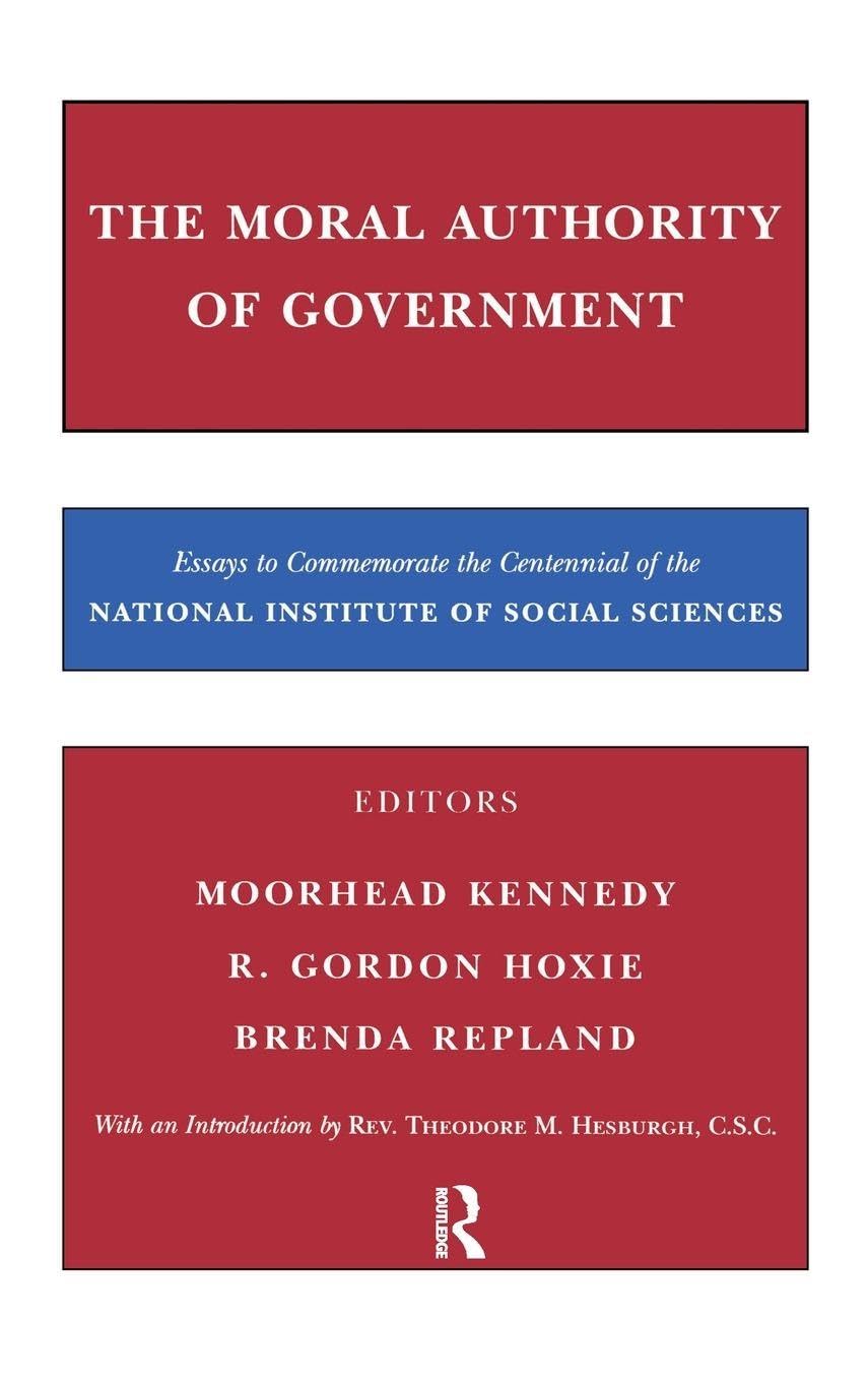 The Moral Authority of Government Law