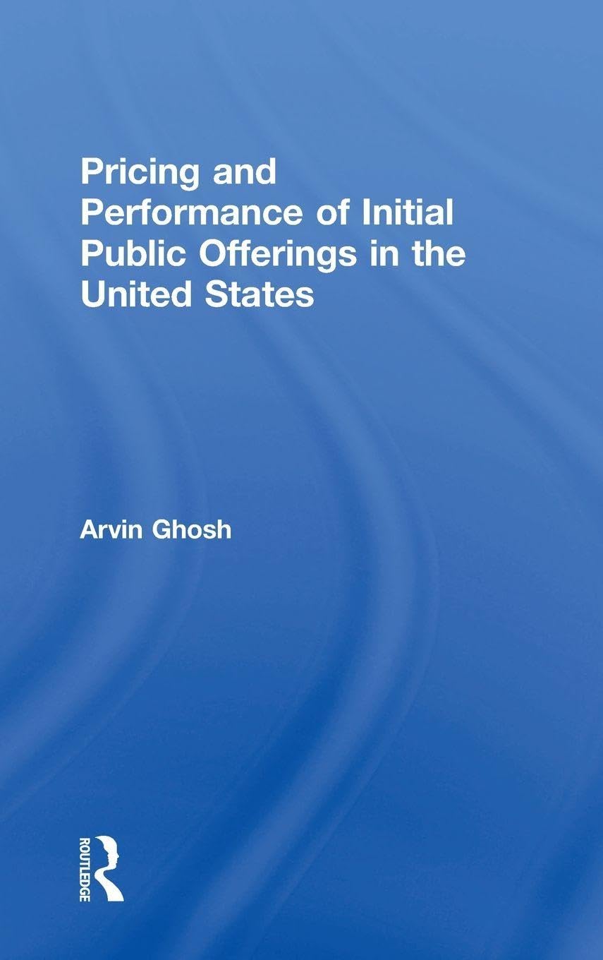 Pricing and Performance of Initial Public Offerings in the United States Business, Finance & Career