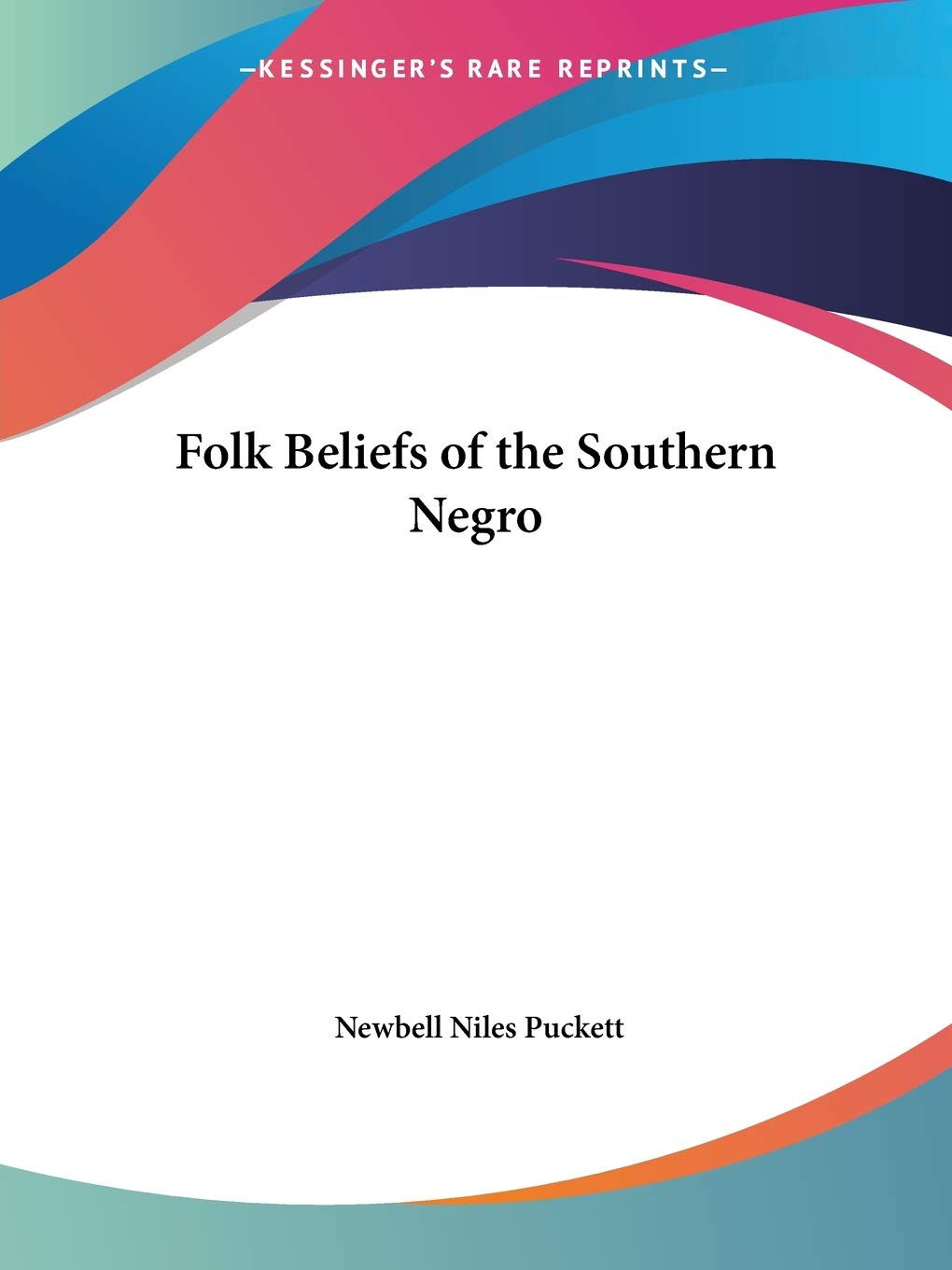 Folk Beliefs of the Southern Negro1926 Books