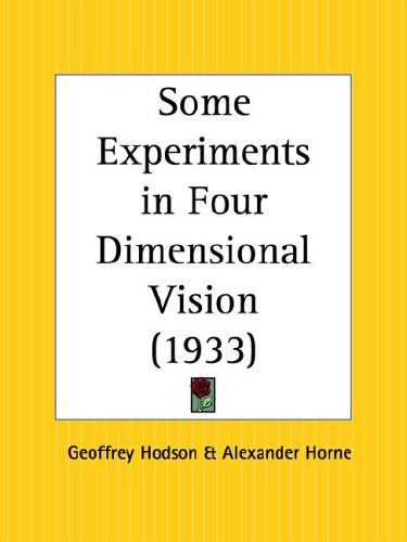 Product Image: Some Experiments in Four Dimensional Vision 1933
