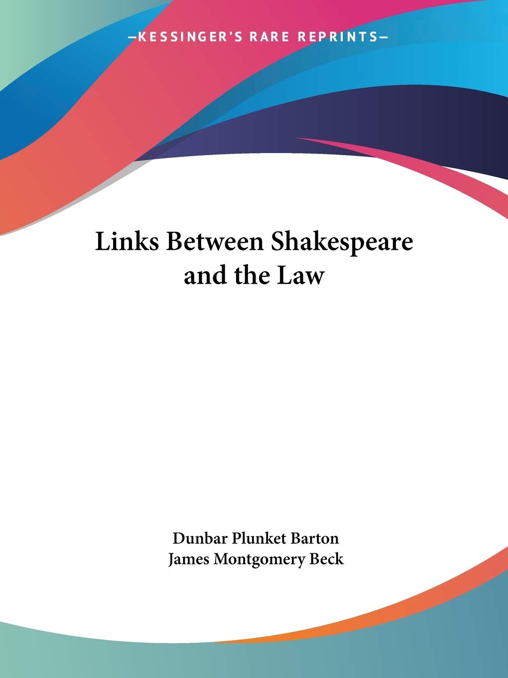 Links Between Shakespeare and the Law 1929 Philosophy