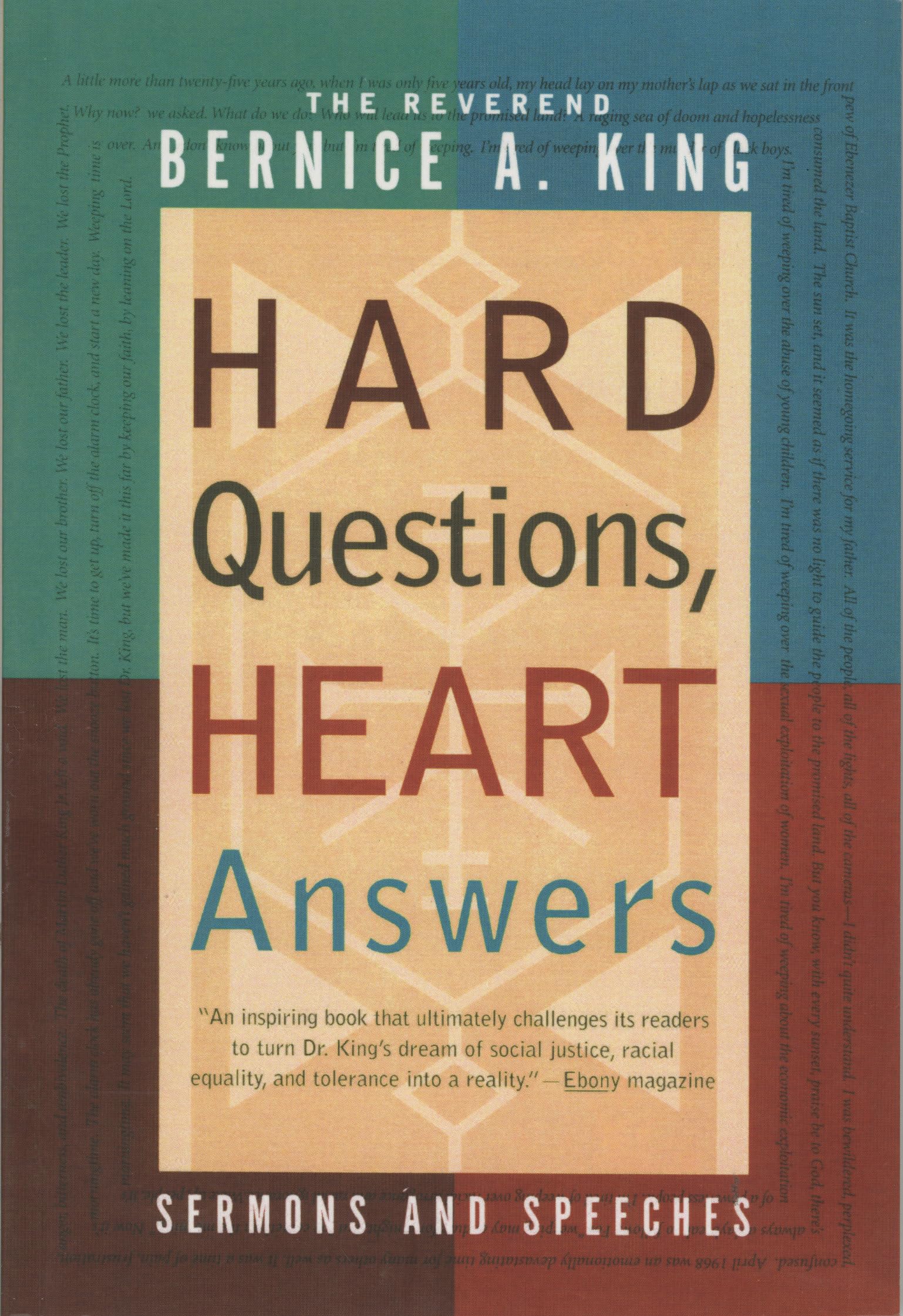 Hard Questions, Heart Answers: Sermons and Speeches Social Sciences