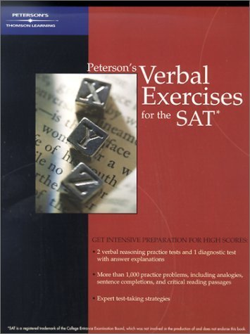 Peterson's Verbal Exercises for the Sat book
