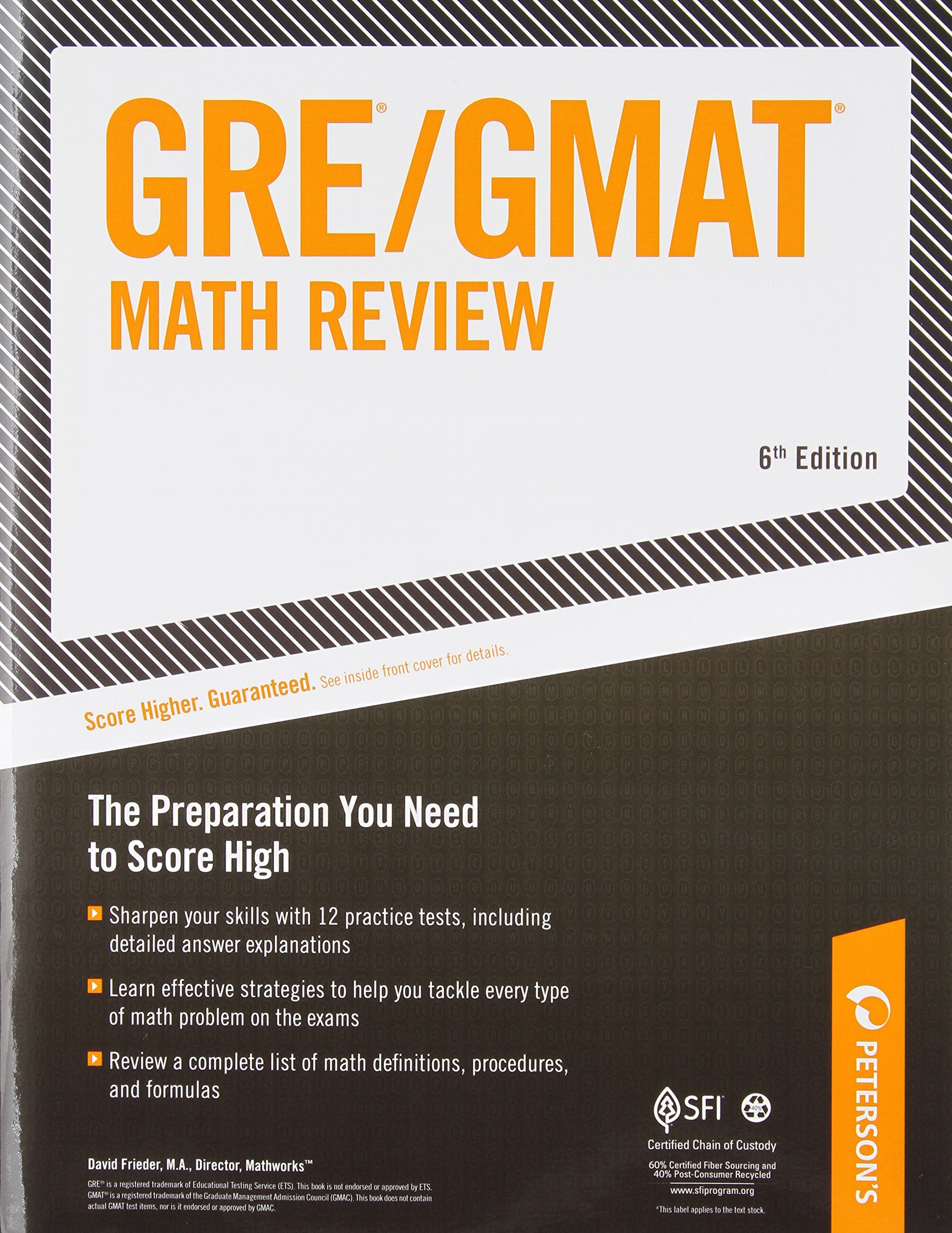 GRE/GMAT Math Review: The Preparation You Need to Score High book