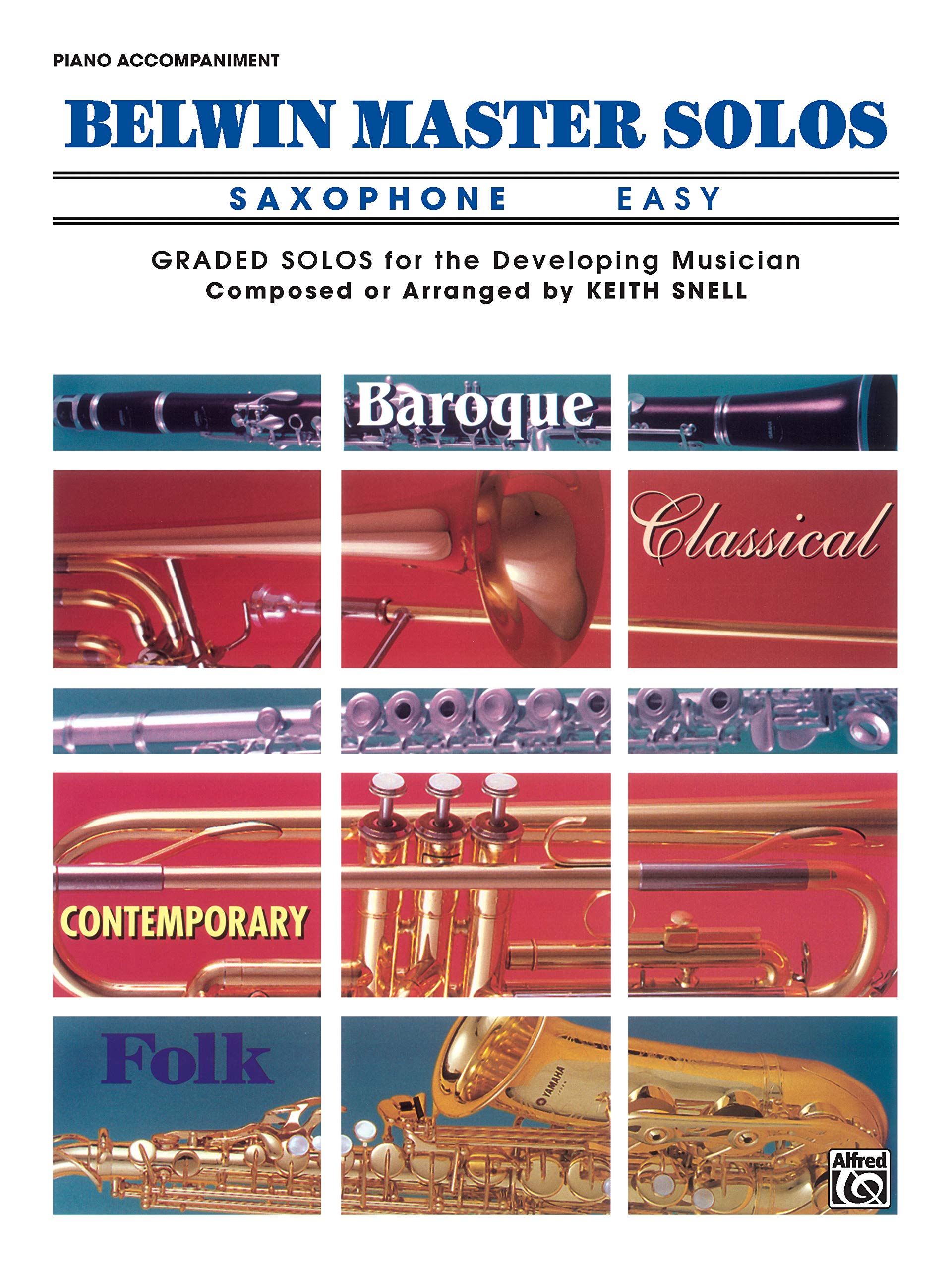 Belwin Master Solos (Alto Saxophone), Vol 1: Easy Piano Acc. Social Sciences