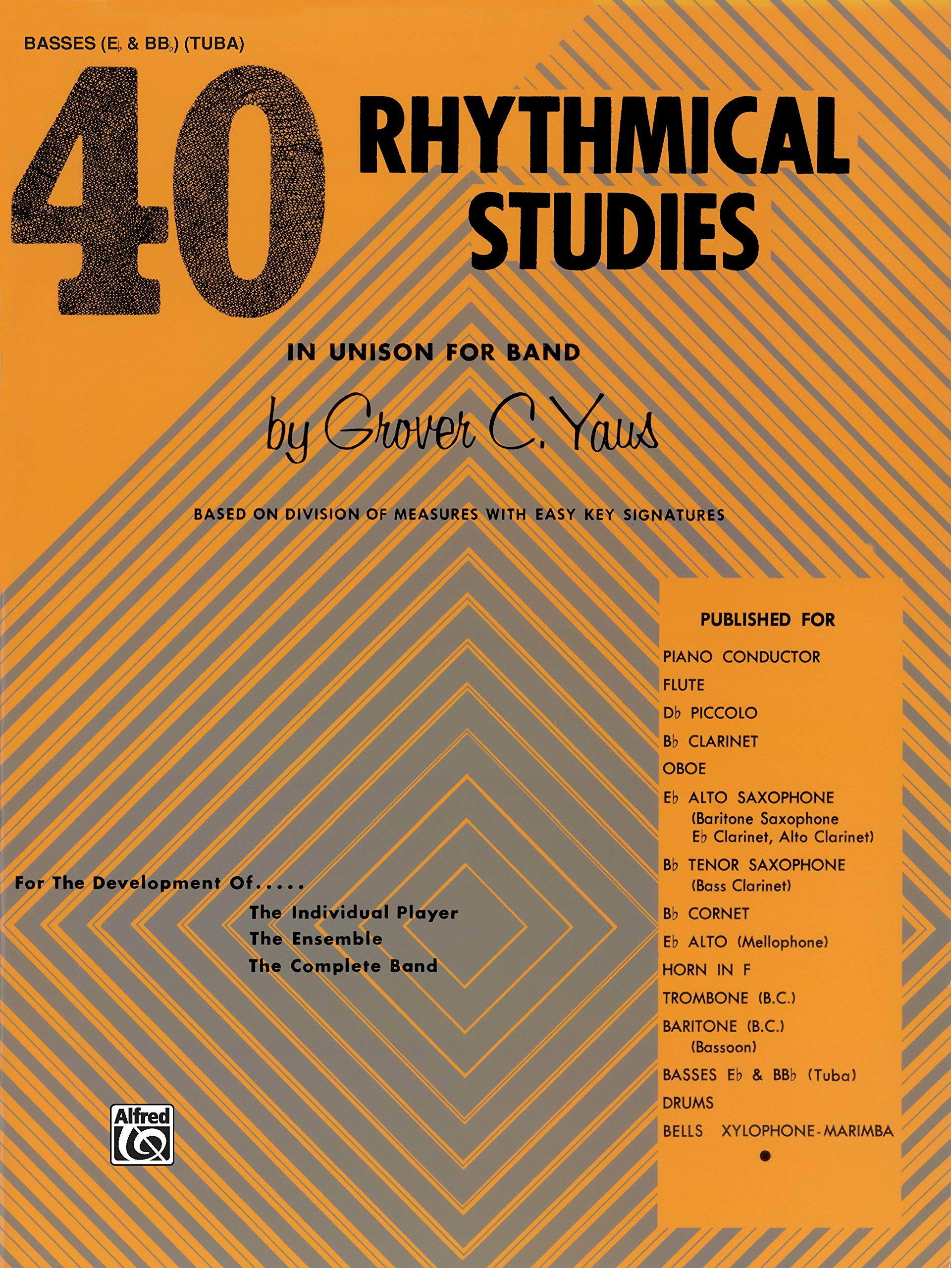 40 Rhythmical Studies: Bass (Tuba): Band Supplement Social Sciences