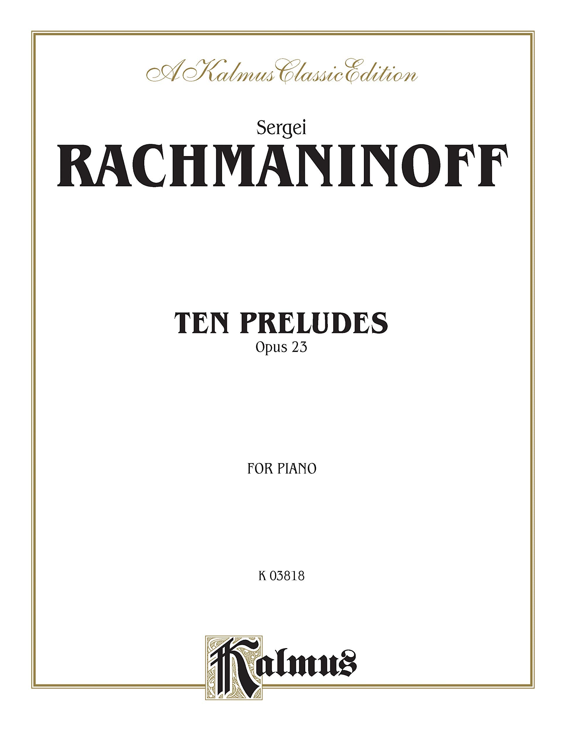 Rachmaninoff 10 Preludes Op.23 Art & Literature